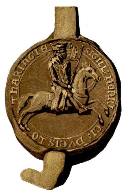 Ruiterzegel van Hendrik I van Brabant. Auteur: P.F.X de Ram. Bron: Notice sur les sceaux des comtes de Louvain et des ducs de Brabant (976 - 1430). Licentie: Public Domain.